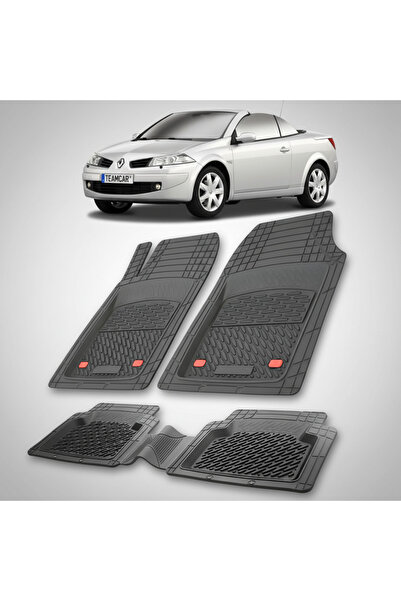 TEAMCAR Πατάκια δαπέδου συμβατά με Renault Megane II 2 Coupe-Cabriolet 2006-2...