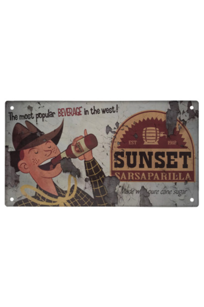 LEX Fallout - Sunset Sarsaparilla distressed sign