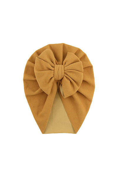 MiniKids Turban cu fundita SELLY galben mustar MD3