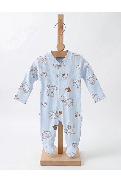 MiniKids Ολόσωμη φόρμα με αρκουδάκι Cici σε μπλε χρώμα