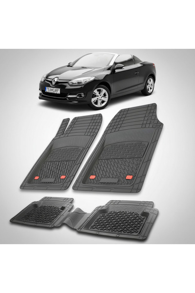TEAMCAR Πατάκια δαπέδου συμβατά με Renault Megane III 2 Coupe-Cabriolet 2012-...