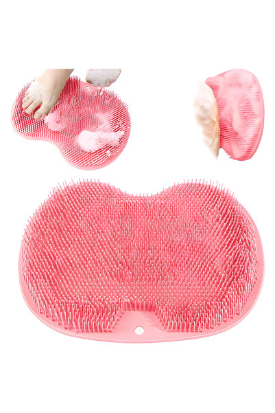 Teno Pink Foot Massage Mat with Anti-Slip Suction Cups Relaxation and Hygiene