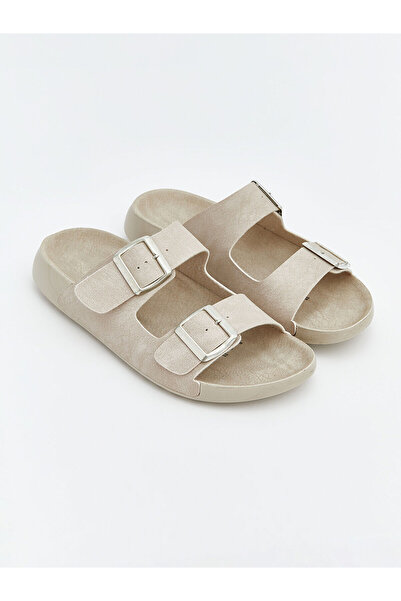 LC Waikiki شباشب نسائية من أوزماركا للموسم الجديد بمظهر جلد الغزال