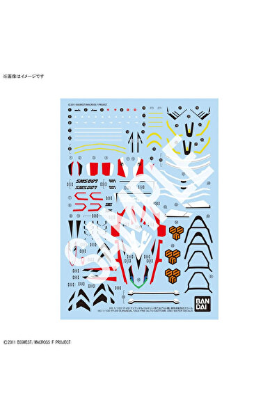 BANDAI Set Decal Water Slide HG YF-29 Durandal Valkyrie (Alto Saotome) – Macr...
