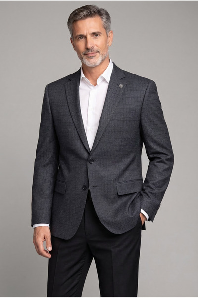 AtlasGiyim Men's Classic Cut Single Jacket(2026