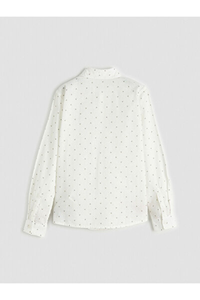 LC Waikiki Nevavm Long-Sleeved Patterned Boy's Shirt with Difference