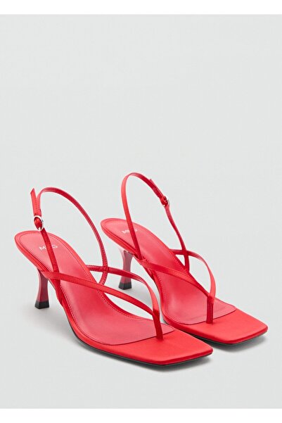 MANGO Woman Bantlı topuklu sandalet