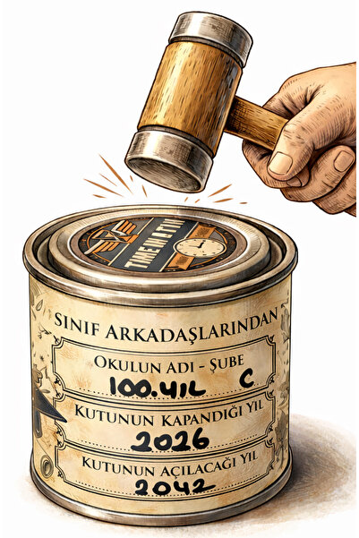 Öğrenci Zaman Kapsülü - Öğrenci Anı Kutusu - Öğrenciye Hediye - Mezuniyet Hediyesi