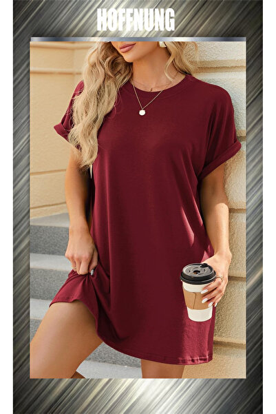 HOFFNUNG Tricou lung unisex, cu mânecă scurtă, guler rotund, imprimat cu 2 in...