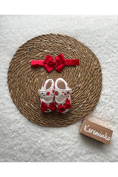 Kereminko Bebek مجموعة أحذية باندانا بيضاء للأطفال حديثي الولادة من 0-3 أشهر ...