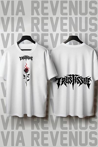 Vordevia Μπλουζάκι Unisex Trust Issue με τύπωμα με λαιμόκοψη Crew Neck, Χαλαρ...