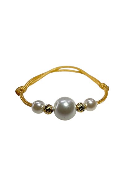 Zephyrs Bijoux Adjustable ring with 2 balls in 14K gold and pearls