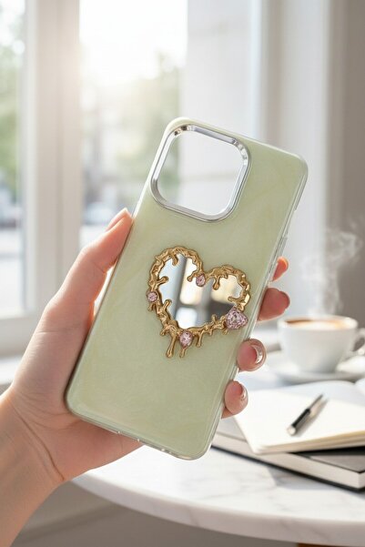 batuteknoloji Oppo Reno 5 Lite Aynalı Taşlı Fiyonklu Kabartma Yüzeyli Lady BT...