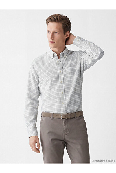 LC Waikiki Peak New Season Regular Fit Plaid Dobby Men's Shirt