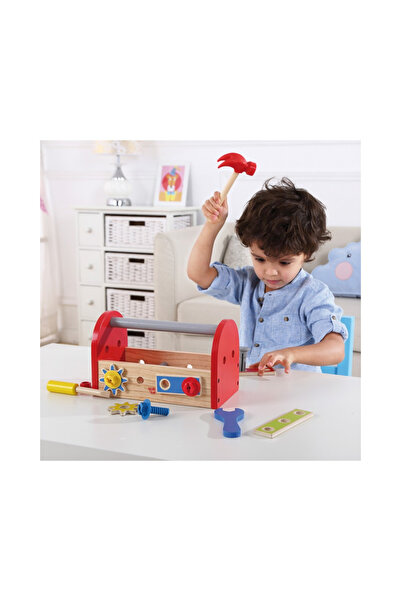 ANDREU TOYS Trusă de scule din lemn de jucărie, șuruburi și piulițe multicolore