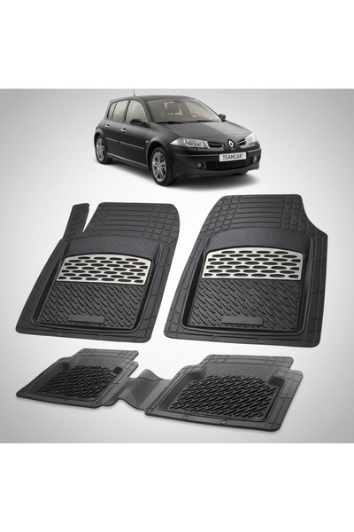 TEAMCAR Πατάκια δαπέδου συμβατά με Renault Megane II 2 Hatchback 2006-2009 | ...
