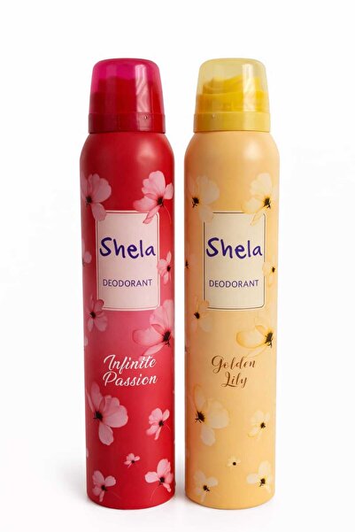 SHELA Golden Lily ve İnfinite Passion Kadın Deodorant Seti 2x200 ml