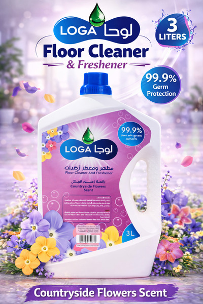 LOGA Floor Cleaner & Freshener 3L – Powerful Multi-Surface Floor Cleaning Liquid