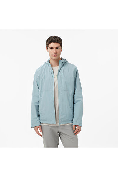 Nautica Erkek Yeşil Regular Fit ik Yaka Gizli Kapüşonlu Su İtici Yağmurluk