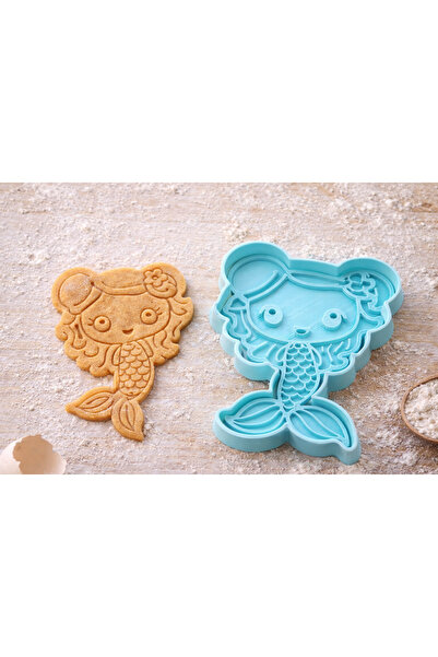 Onflow Mermaid Cookie Mold – Shaped Cookie & Sugar Paste Mold