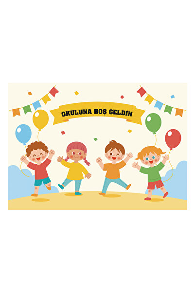 Enmode Okuluna Hoşgeldin Afişi 35 x 50 cm