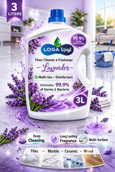 LOGA Floor Cleaner & Freshener 3L – Powerful Multi-Surface Floor Cleaning Liquid