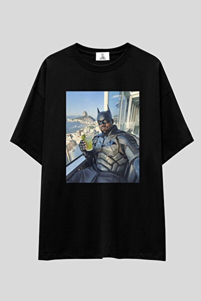 UmbraWear Kanye West Funny Oversize T-shirt | Unisex %100 Pamuk Siyah & Beyaz...