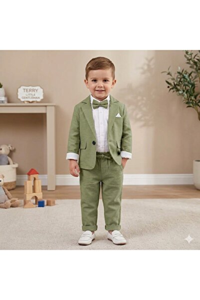 Momivi Kids طقم بيبي مولت وعيد للأطفال الرضع والأولاد مكون من 4 قطع مع ربطة ع...
