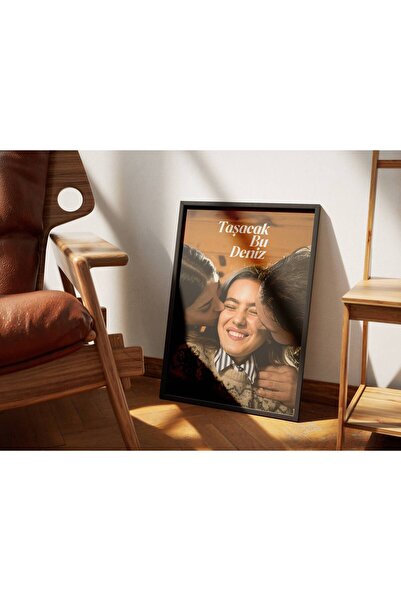 ArtVista Poster Taşacak Bu Deniz Dizi Poster, Ahşap & Lamine Çerçeveli Tablo