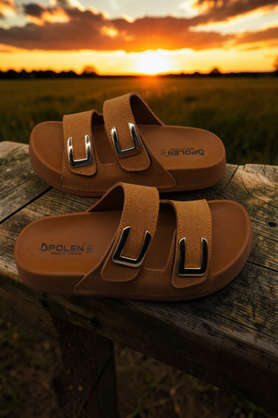 HFKY Woman Slipper . Buckle Detail   Slipper .