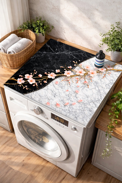 Getcarpet Husă pentru mașină de spălat și uscător antialunecare lavabil Covor...