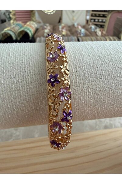 ZEYOLER FineJewelry Floria Çiçek Detaylı Çelik Kelepçe