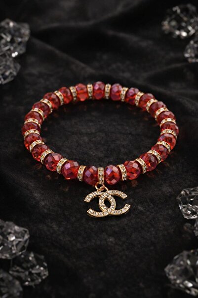 LuneraBag Bright Red Crystal Stone Women's Bracelet |   Premium Elegant Gift ...