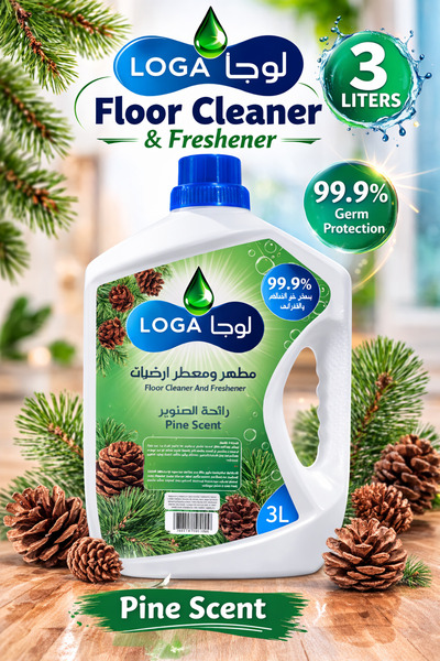 LOGA Floor Cleaner & Freshener 3L – Powerful Multi-Surface Floor Cleaning Liquid
