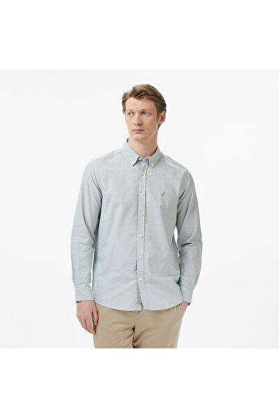 Nautica Erkek Yeşil Regular Fit Gömlek