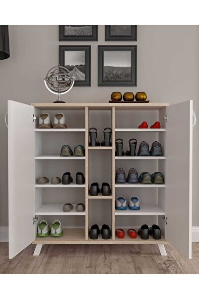 St Morritz Şık 2 Kapaklı Çok Amaçlı Ayakkabılık, Pratik ve Şık Tasarım