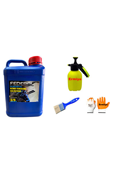 Ermiya 5 Lt İlaç Klima Temizleme seti+2 Lt Pompa Fırça+Eldiven-Set 3