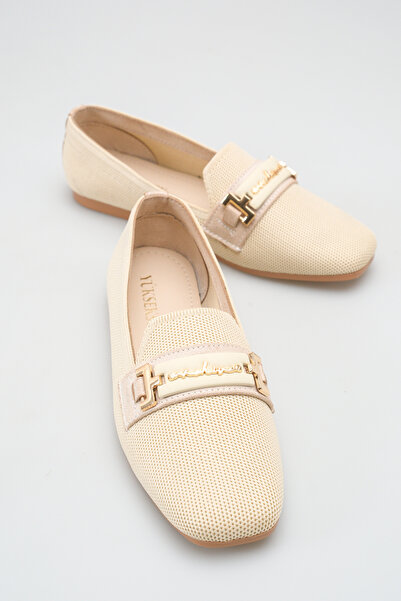 SENASTİL S235 Buckled Flat Toe Women's Daily Ballet Flats Shoes