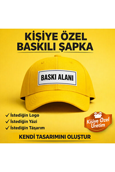 barsdepo Kişiye Özel Logo Baskılı Şapka | Unisex Ayarlanabilir