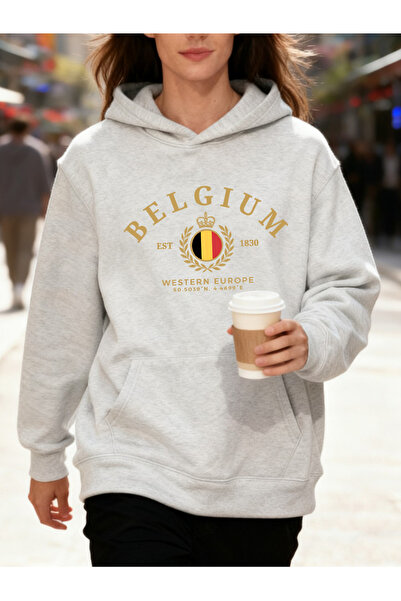 NOISSEY Belgia Europa de Vest Est 1830 Printuri cu glugă lar bumbac Hanorac d...