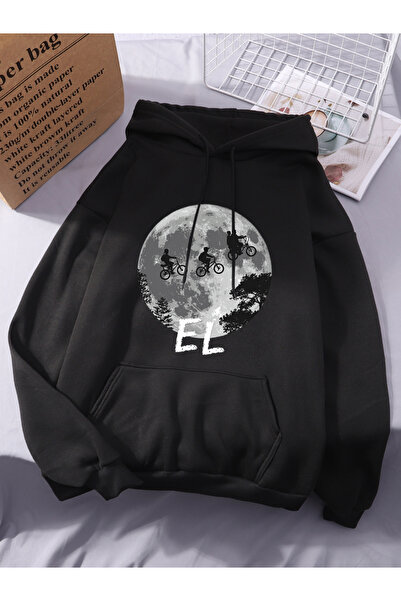 NOISSEY Bărbați Ciclism cu imprimeu cu glugă Topuri simple de iarnă pentru fe...