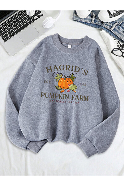 NOISSEY Tricou Hagrid'S Pumpkin Farm cu imprimeu pentru femei, hanorac lejer ...