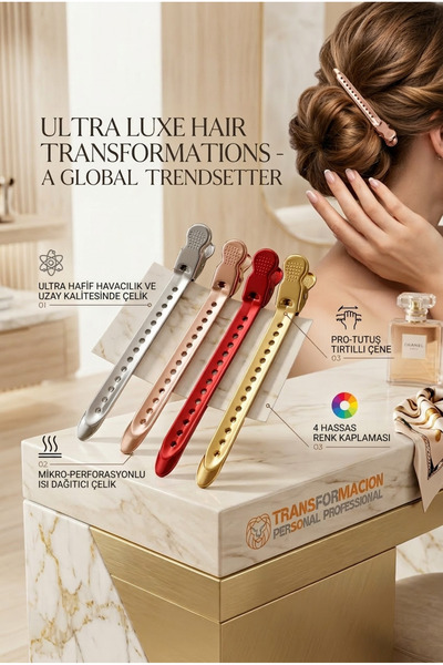 Transformacion Professional Metal Stainless Steel Buckle Set of 4 722994