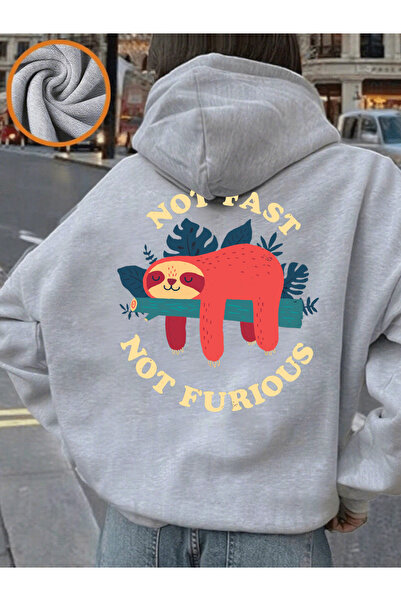 NOISSEY ليس سريعًا ولا غاضبًا، ليس كسولًا مطبوع بغطاء رأس ملابس علوية نسائية ...