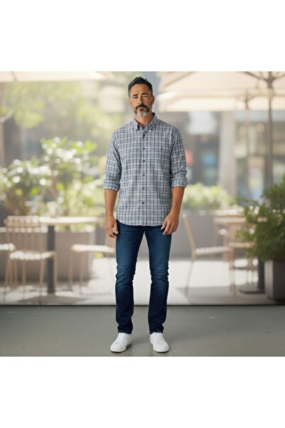 ALMİNA Classic 100% Cotton Men's Shirt