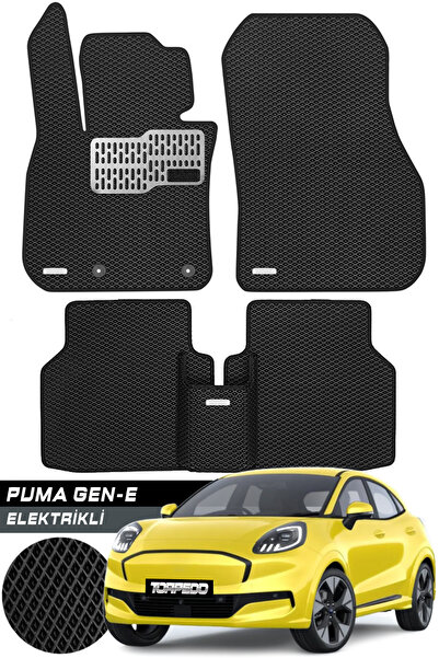TORPEDO Ford Puma Gen-e Elektrikli Uyumlu Hücreli Premium Eva Paspas Seti Tam...