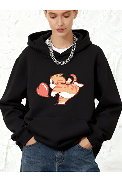 NOISSEY كارتون كارت ليندز آند دوغز ريد لوف مطبوع قطن قطعة بغطاء رأس قمصان ريا...