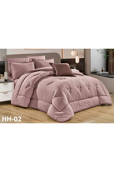 Moon Orhan Hotel Plain Summer Bedspread, Double Size, 7 Pieces