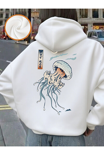 NOISSEY Ιαπωνικό Harajuku Jellyfish Prints Hoodie Γυναικεία Βασικά Είδη Αθλητ...