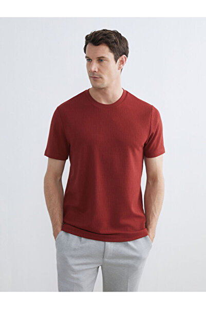 LC Waikiki Rmz Gi̇yi̇m Farkiyla Zero Roba Collar Men's T-Shirt